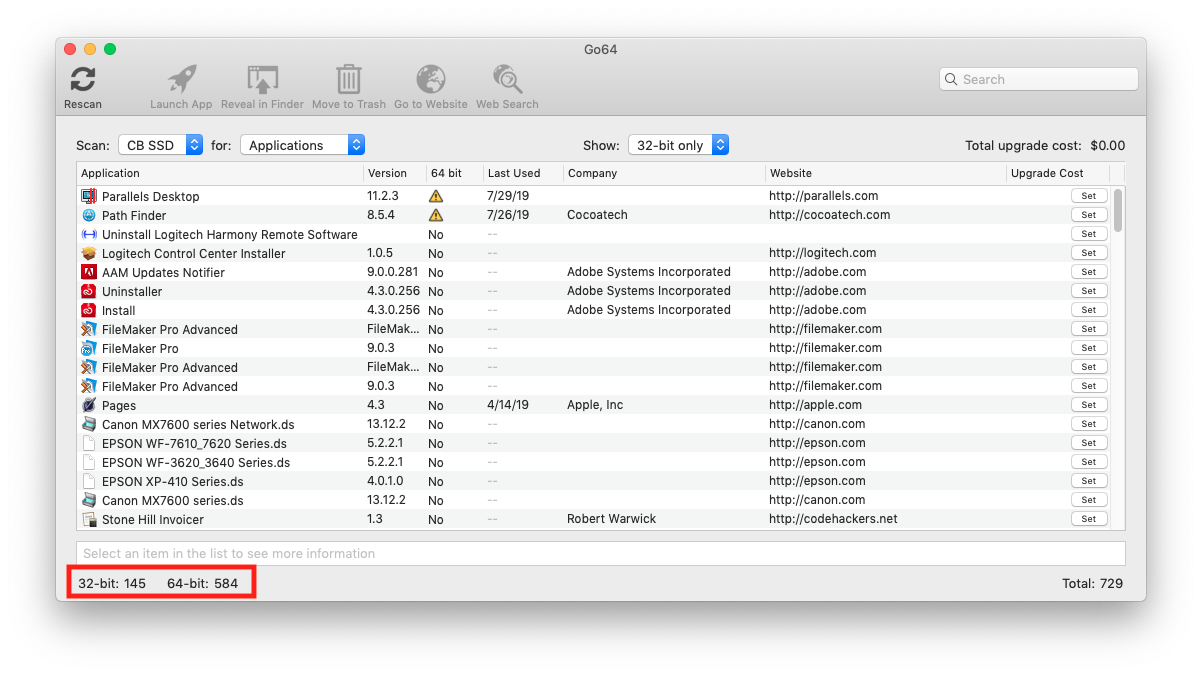 Find out whether your Mac's apps are 64-bit or not (for Catalina
